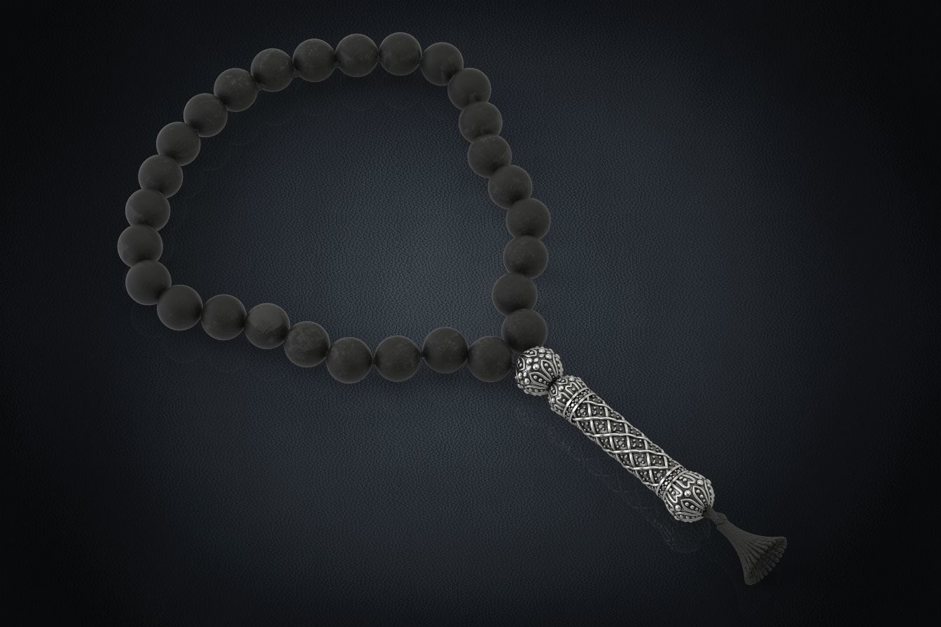 Beads bracelet with patterns 306 3D print model_1