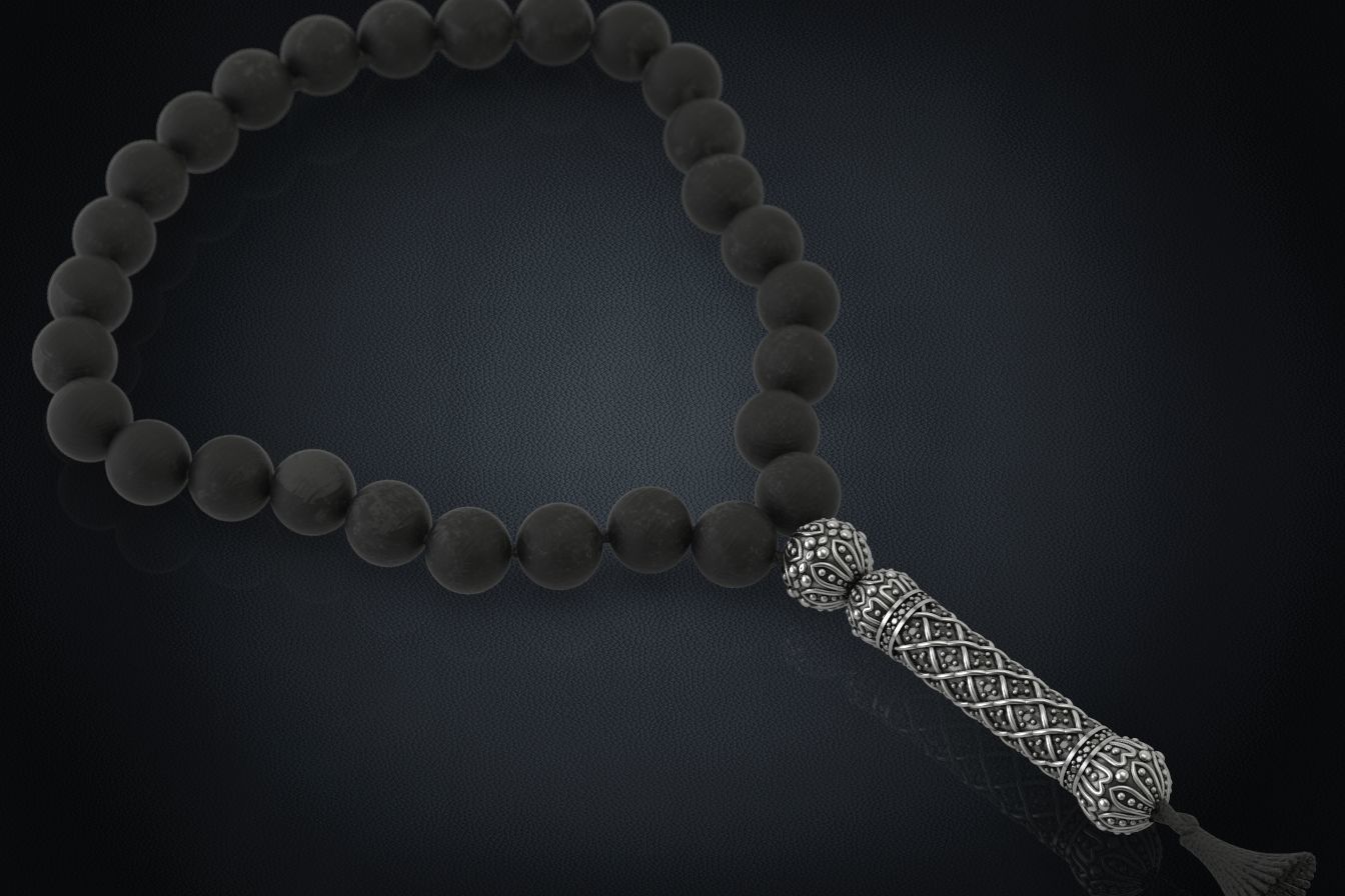 Beads bracelet with patterns 306 3D print model_8