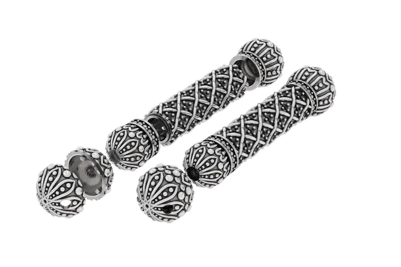 Beads bracelet with patterns 306 3D print model_11