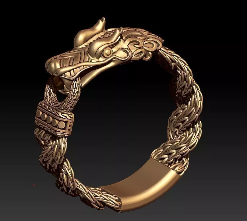 Ring dragon 3D print model_0
