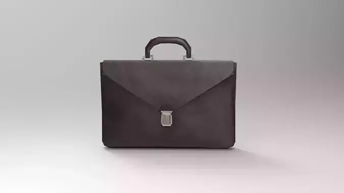 3d Lowpoly Briefcase model leather Low-poly 3D model