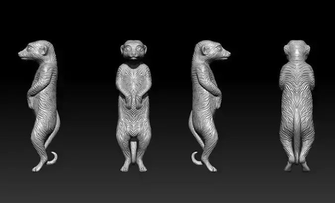 Pendant meerkats surikat 3D print model