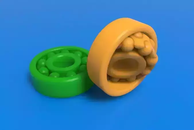 3D-Printable Self Aligning Ball Bearing Free 3D print model