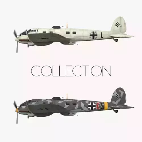Heinkel He 111 - Norway Collection Low-poly 3D model
