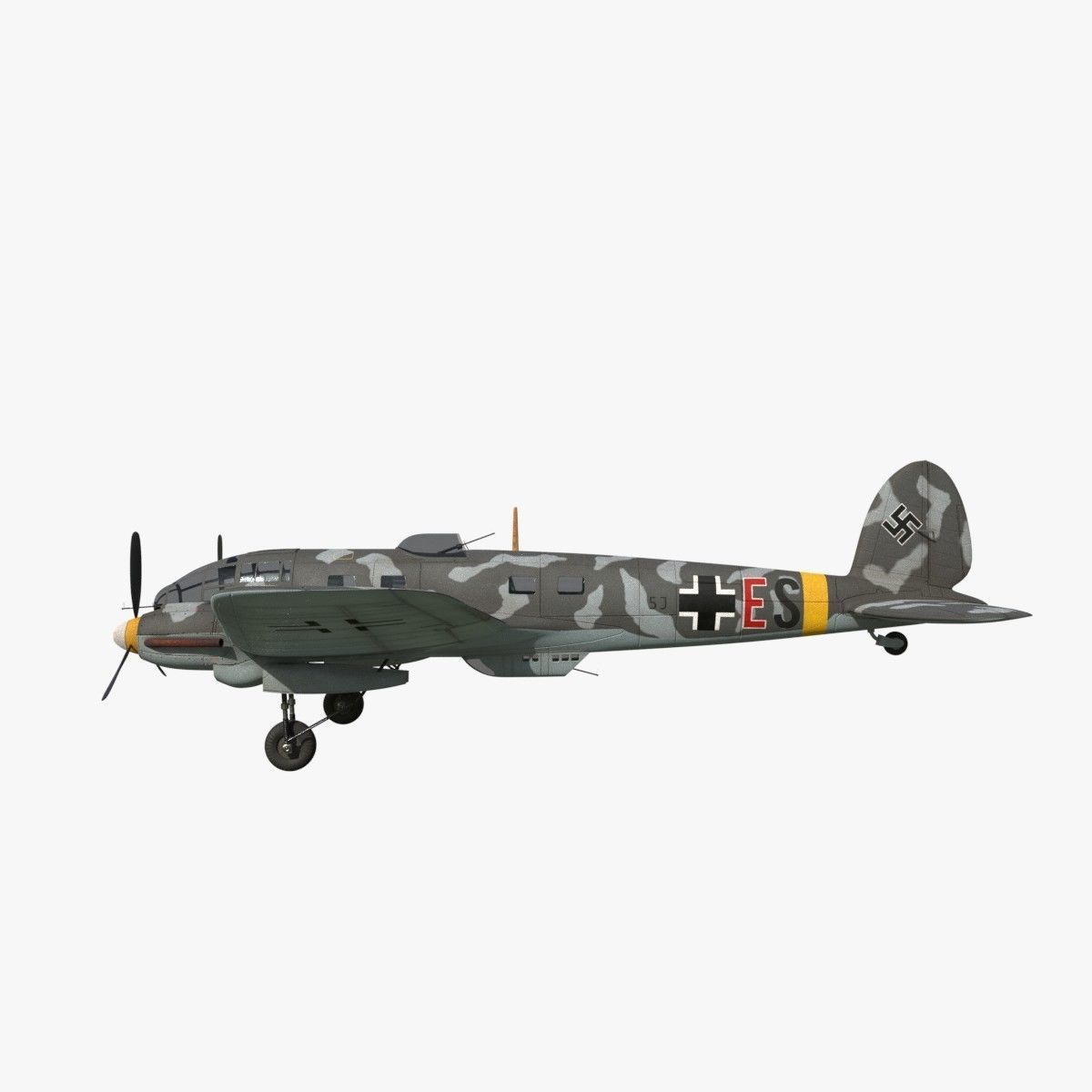 Heinkel He 111 - Norway Collection Low-poly 3D model_18