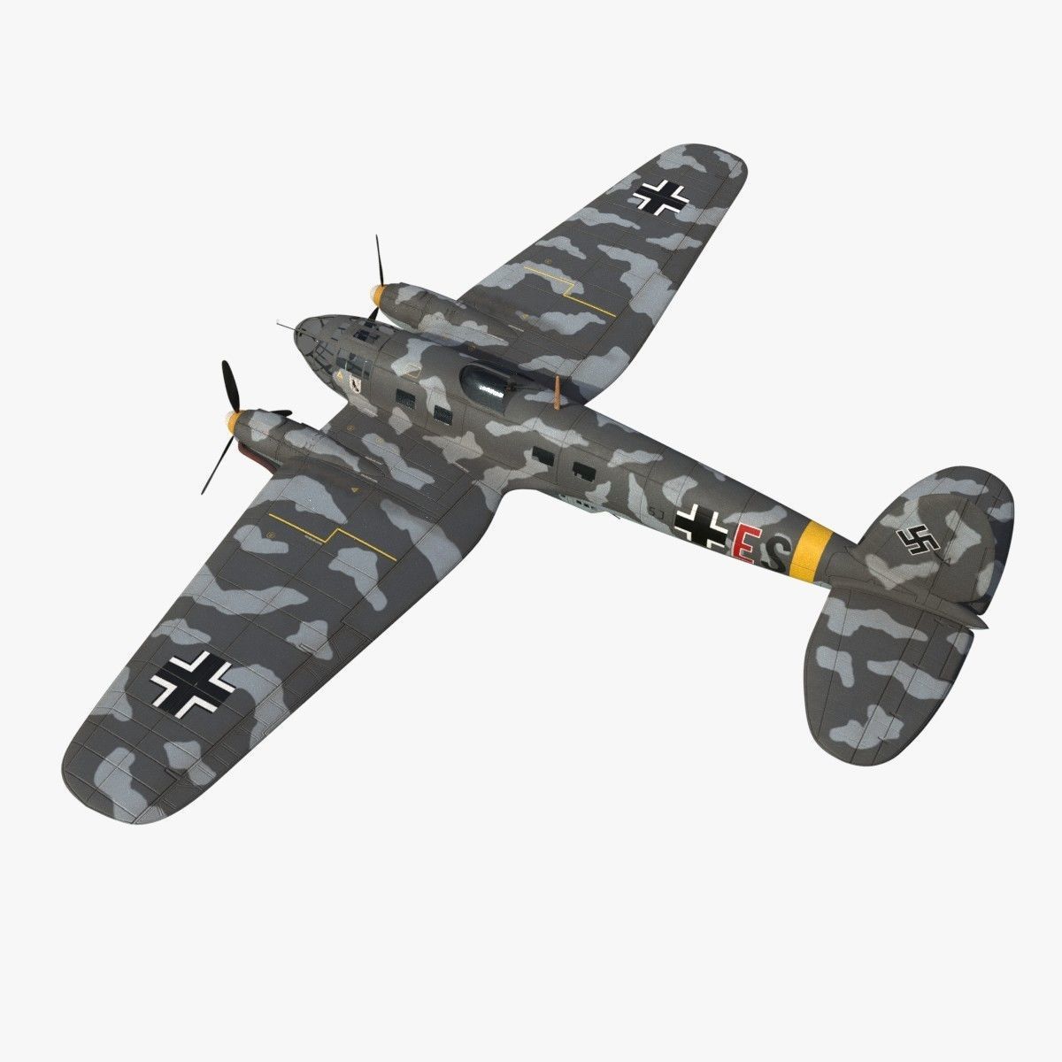 Heinkel He 111 - Norway Collection Low-poly 3D model_14