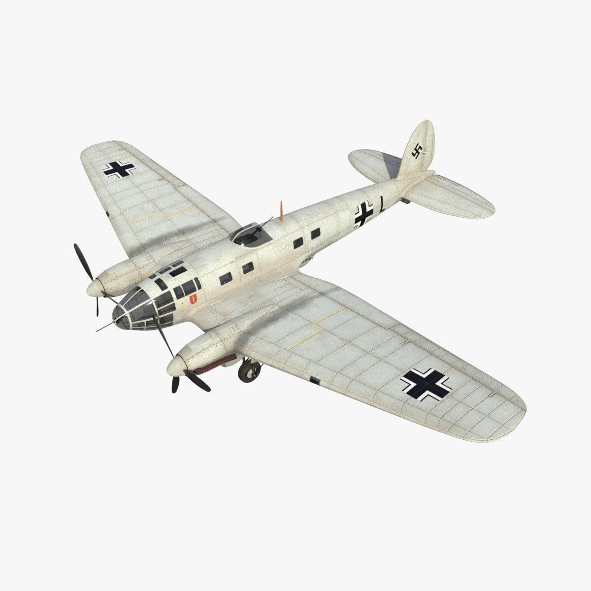 Heinkel He 111 - Norway Collection Low-poly 3D model_3