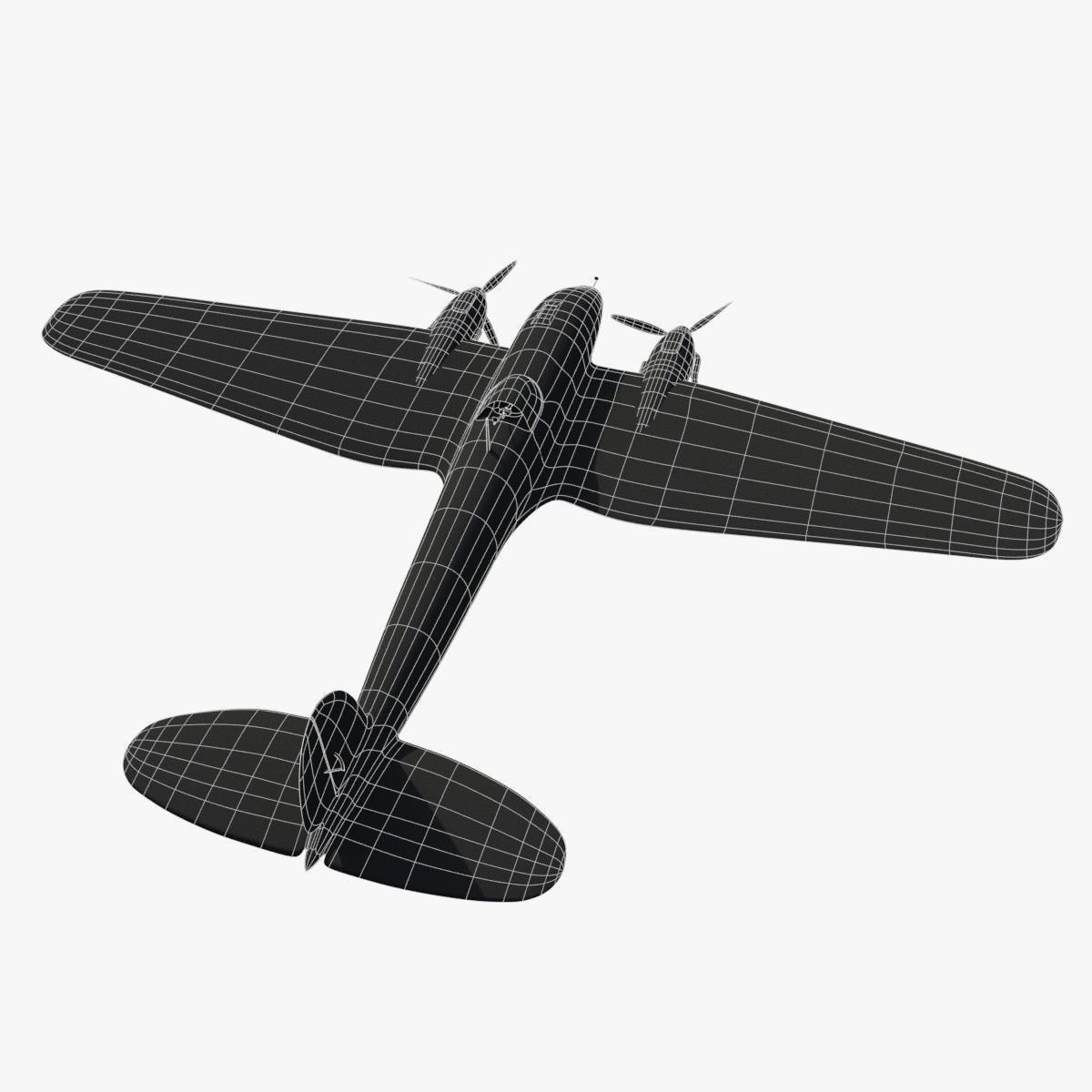 Heinkel He 111 - Norway Collection Low-poly 3D model_25