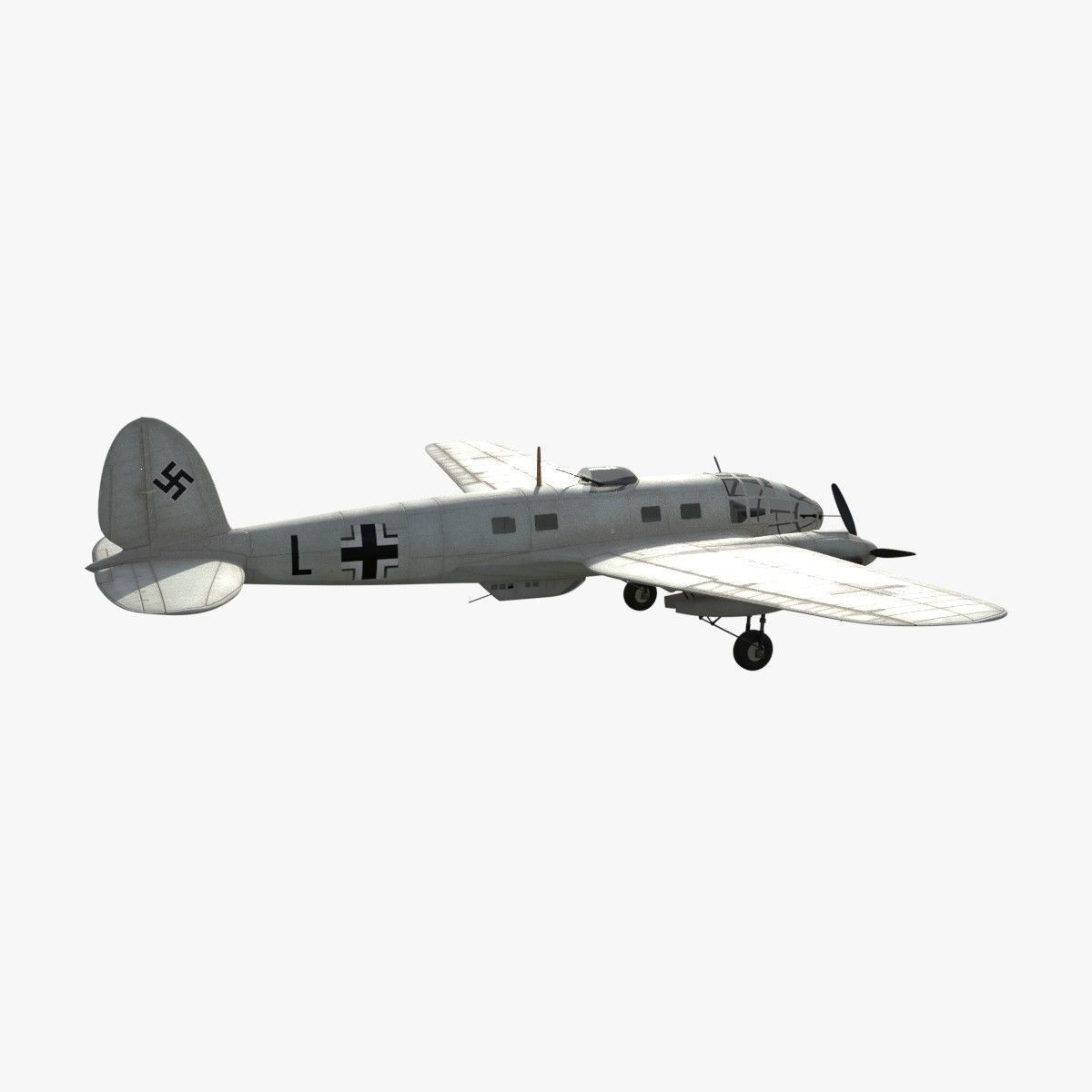 Heinkel He 111 - Norway Collection Low-poly 3D model_6
