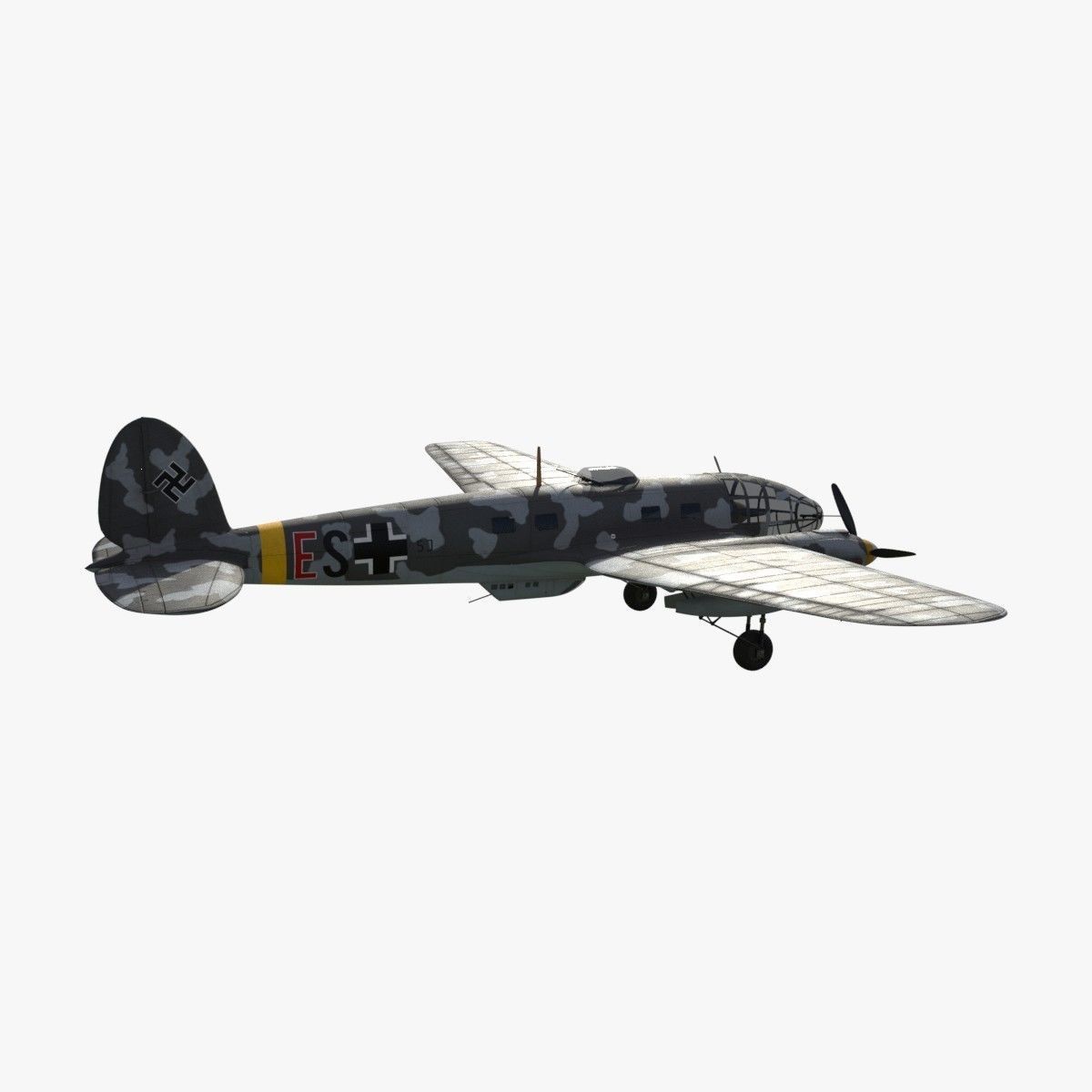 Heinkel He 111 - Norway Collection Low-poly 3D model_16