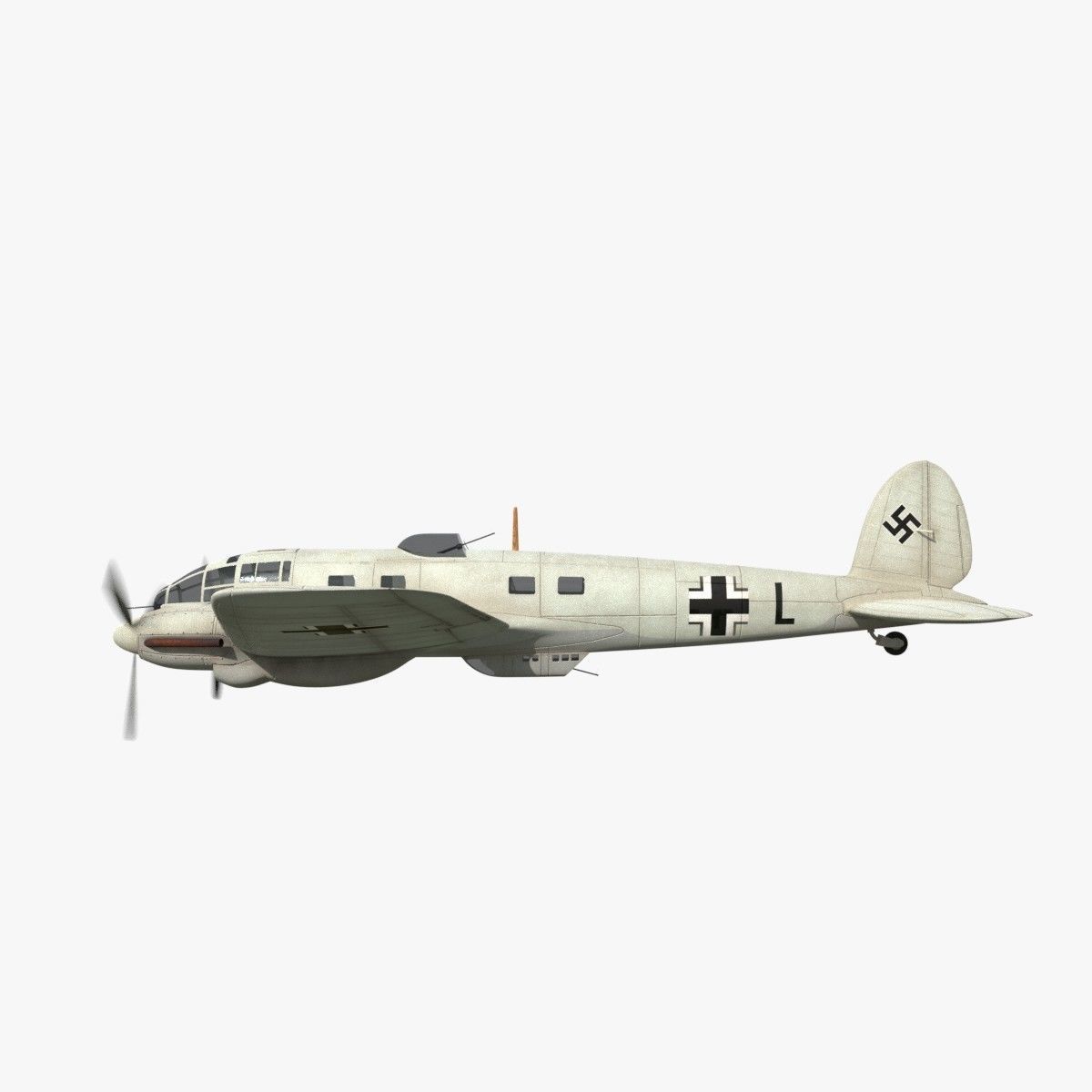 Heinkel He 111 - Norway Collection Low-poly 3D model_9