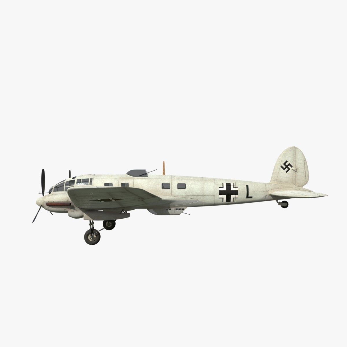 Heinkel He 111 - Norway Collection Low-poly 3D model_8