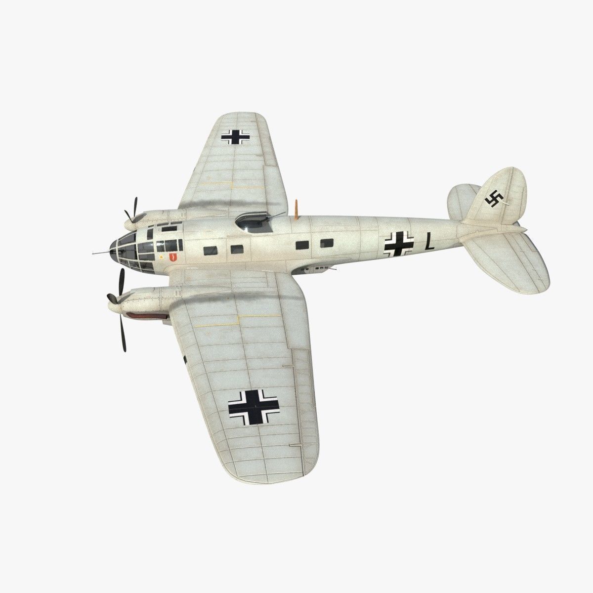 Heinkel He 111 - Norway Collection Low-poly 3D model_2