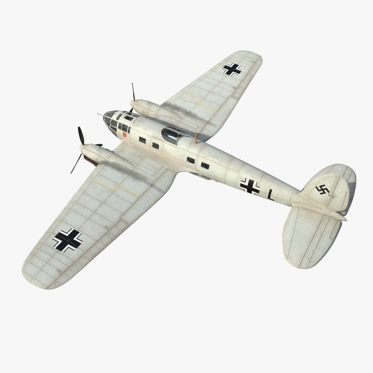 Heinkel He 111 - Norway Collection Low-poly 3D model_4