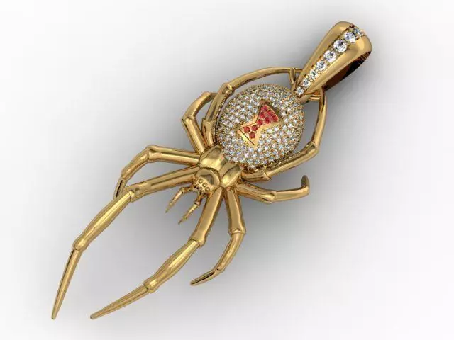 Pendant spider 3D print model_0