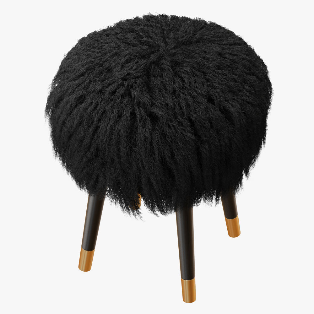 Mongolian lamb stool 3D model_1