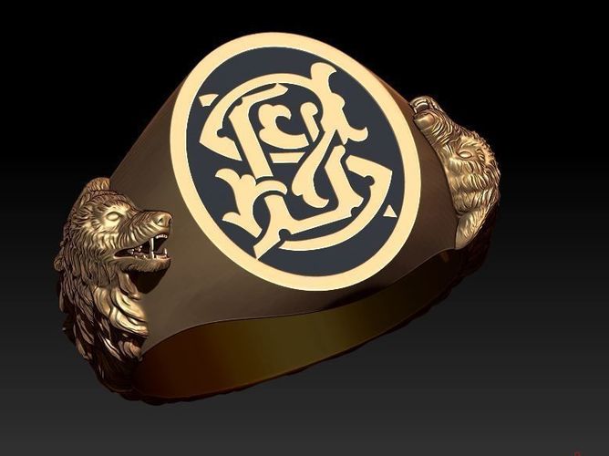 Ring  Wolf 3D print model