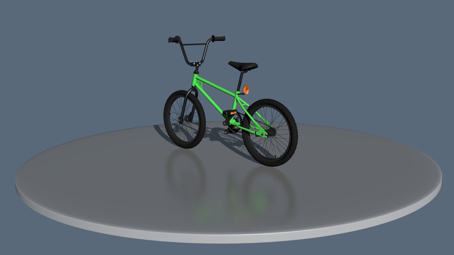 BMX bike Low-poly 3D model_1