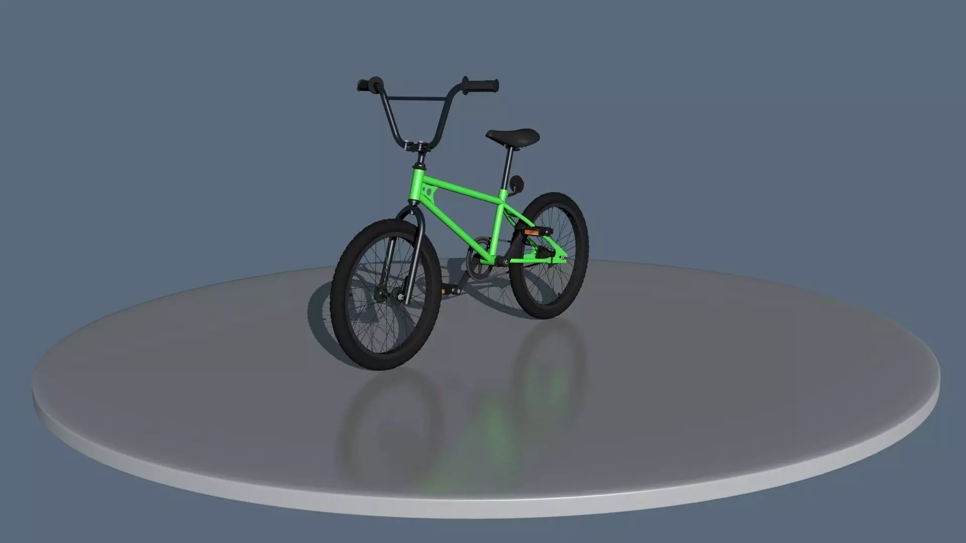 BMX bike Low-poly 3D model_0