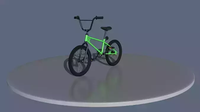 BMX bike Low-poly 3D model