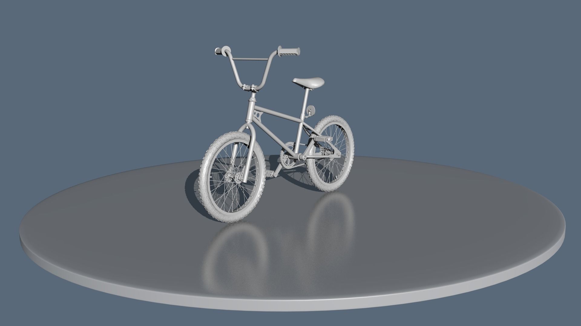 BMX bike Low-poly 3D model_5