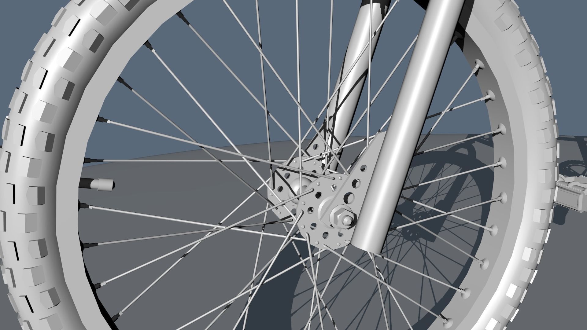 BMX bike Low-poly 3D model_8