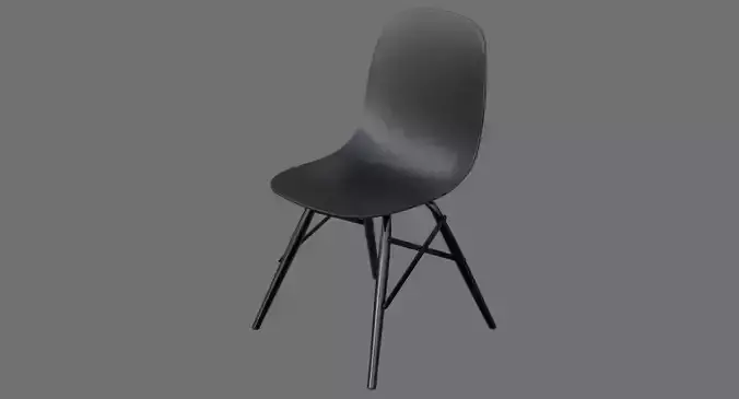 Chair 1A Low-poly 3D model