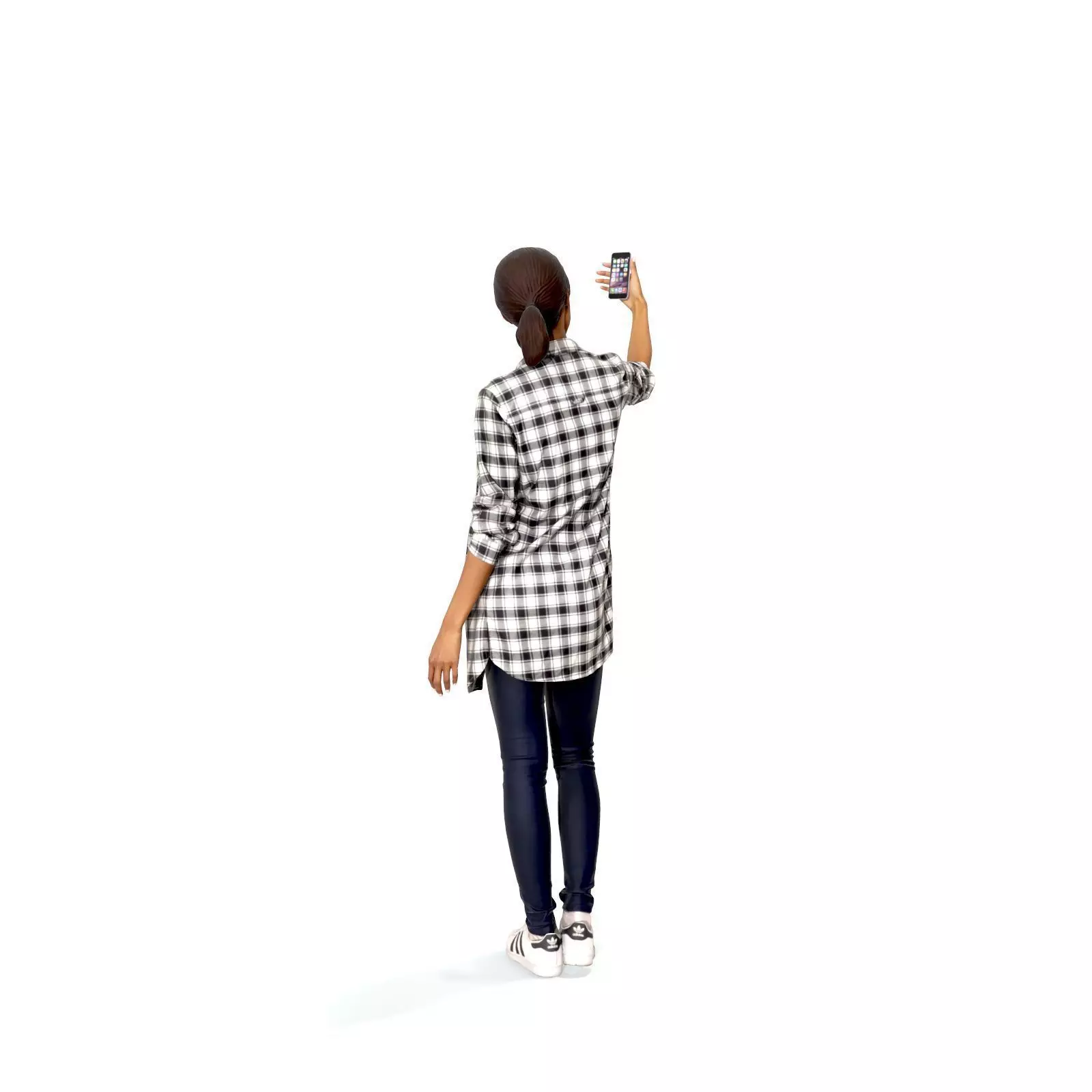 Smiling Woman Taking a Selfie  CWom0340-HD2-O02P01-S 3D Model 3D model_72