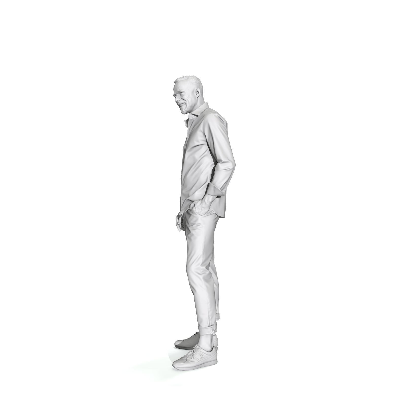 Standing Smiling Casual Man  CMan0337-HD2-O01P01-S 3D Model 3D model_25