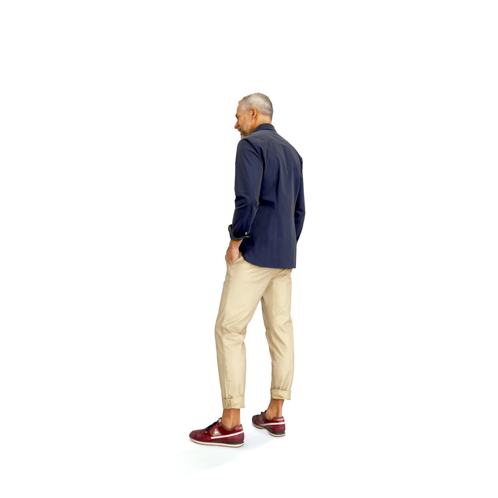 Standing Smiling Casual Man  CMan0337-HD2-O01P01-S 3D Model 3D model_3