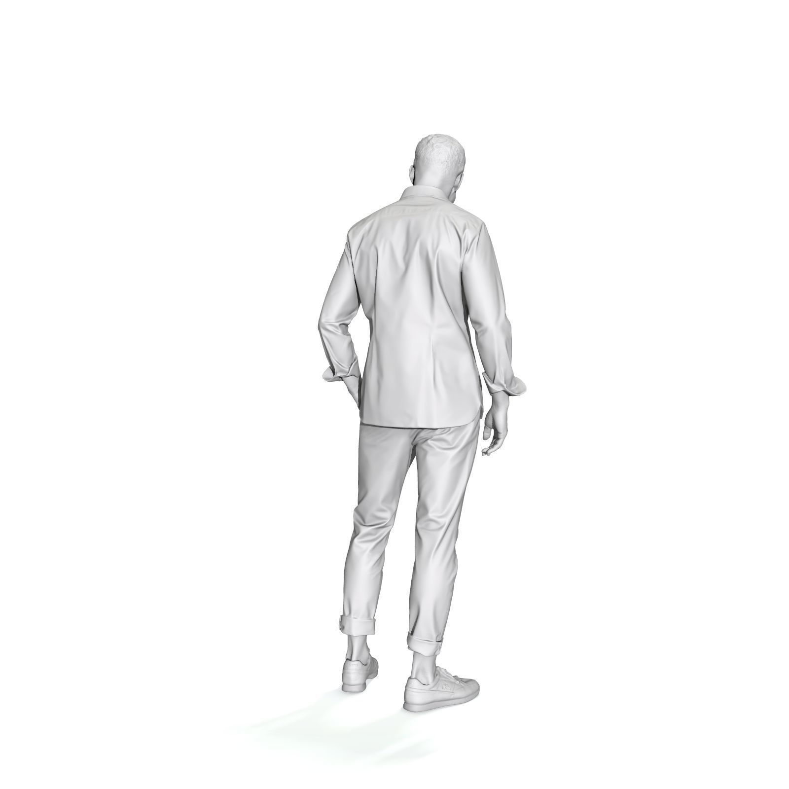 Standing Smiling Casual Man  CMan0337-HD2-O01P01-S 3D Model 3D model_40