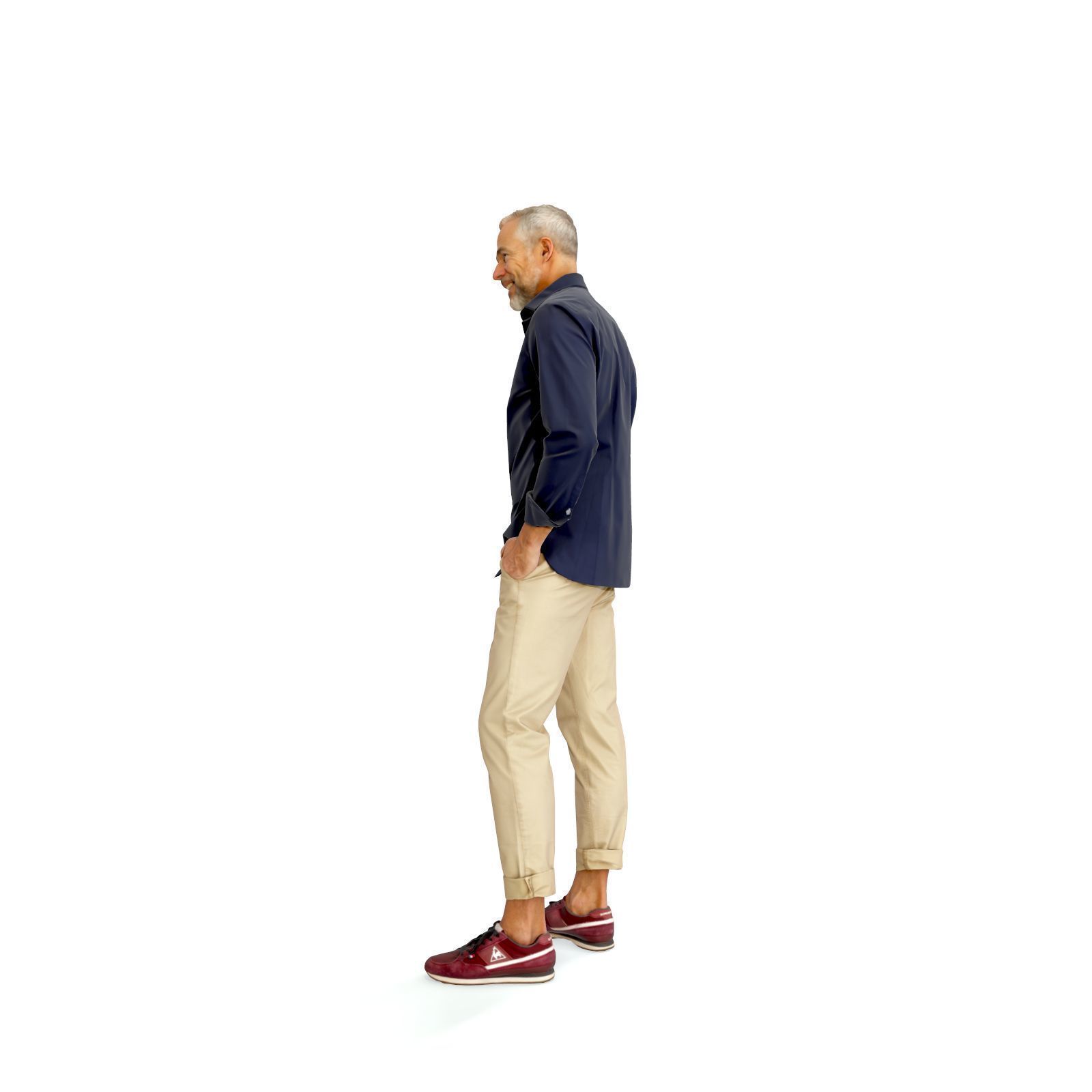 Standing Smiling Casual Man  CMan0337-HD2-O01P01-S 3D Model 3D model_27