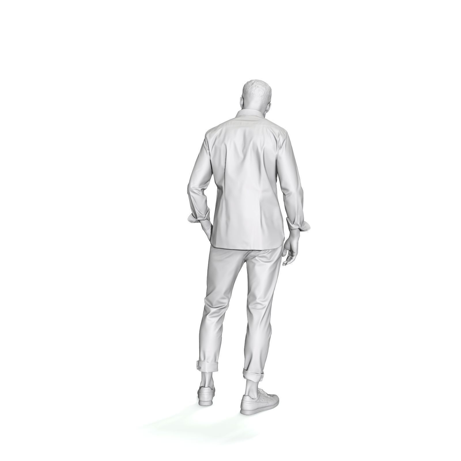 Standing Smiling Casual Man  CMan0337-HD2-O01P01-S 3D Model 3D model_6