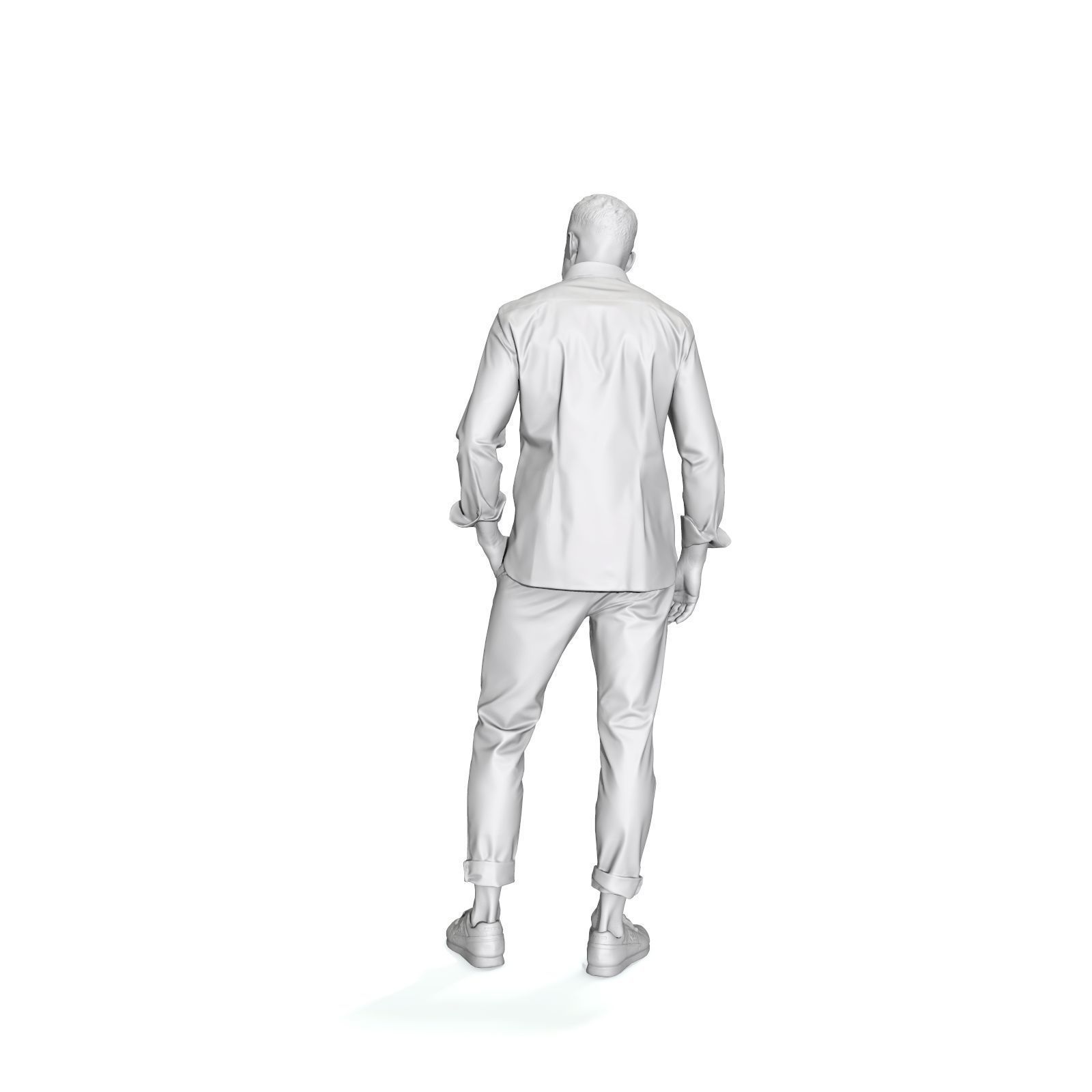 Standing Smiling Casual Man  CMan0337-HD2-O01P01-S 3D Model 3D model_47