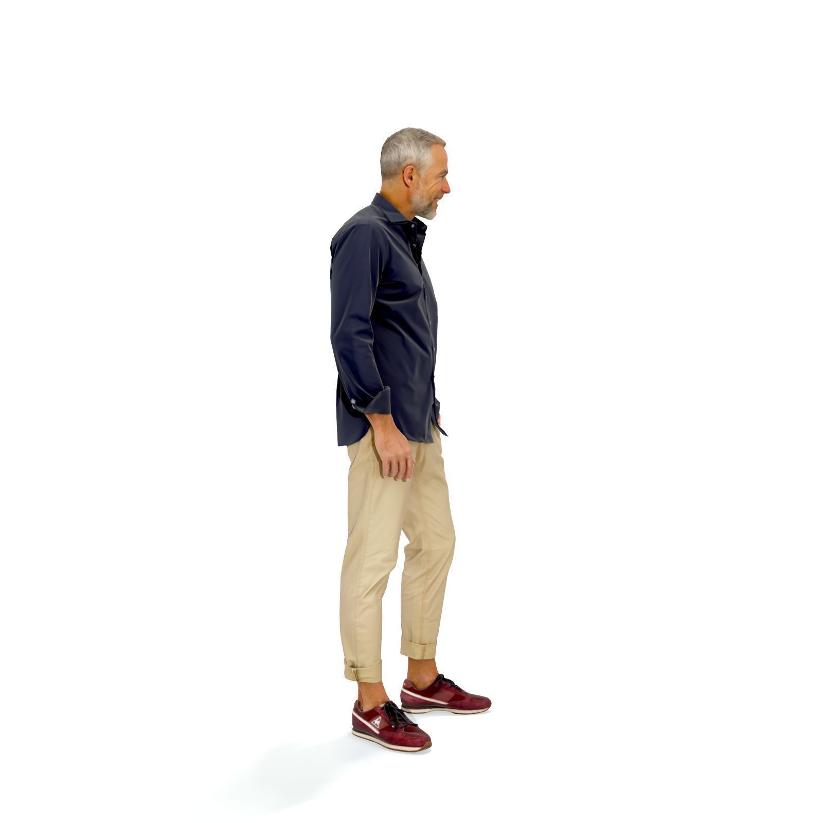Standing Smiling Casual Man  CMan0337-HD2-O01P01-S 3D Model 3D model_5