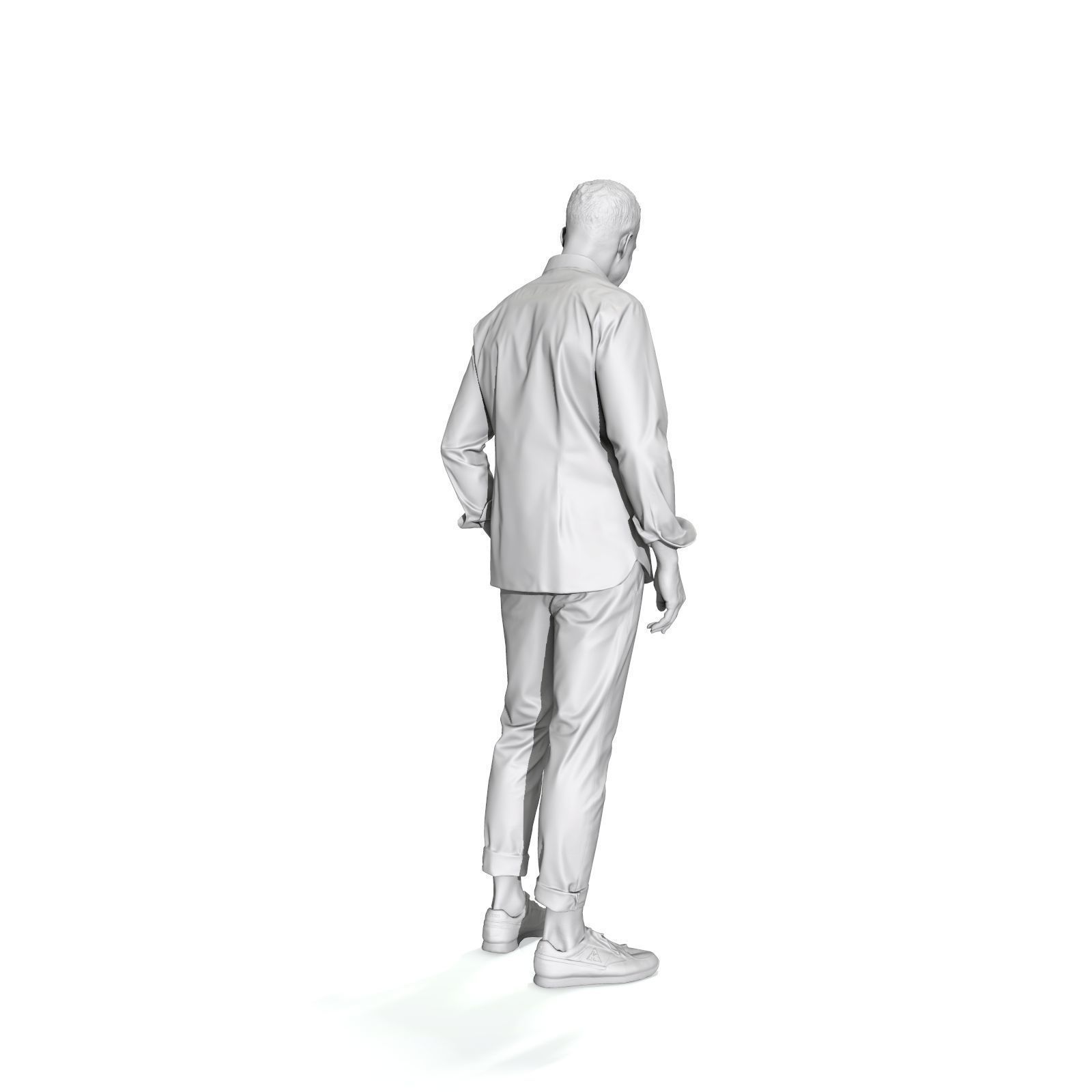 Standing Smiling Casual Man  CMan0337-HD2-O01P01-S 3D Model 3D model_36