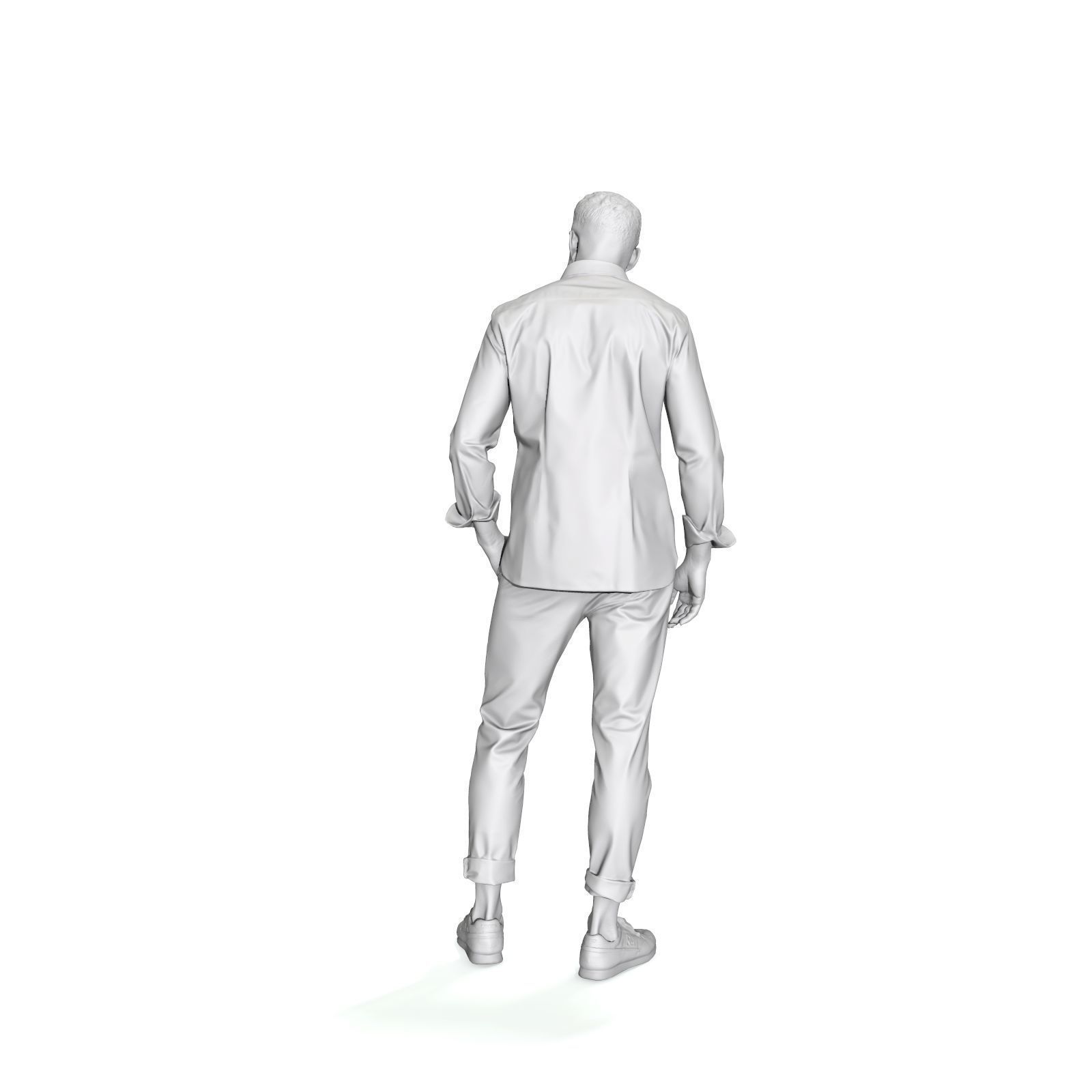 Standing Smiling Casual Man  CMan0337-HD2-O01P01-S 3D Model 3D model_10