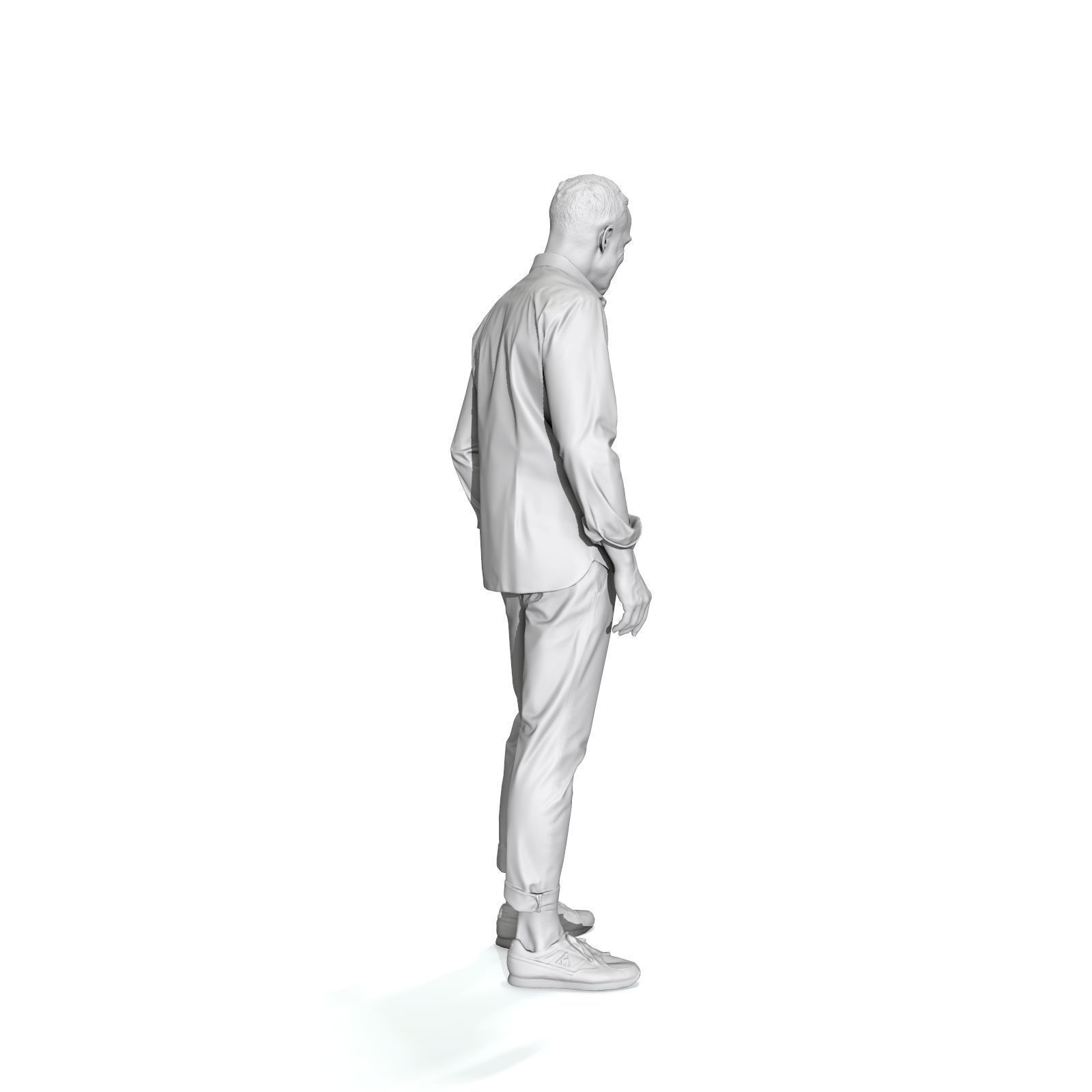 Standing Smiling Casual Man  CMan0337-HD2-O01P01-S 3D Model 3D model_60