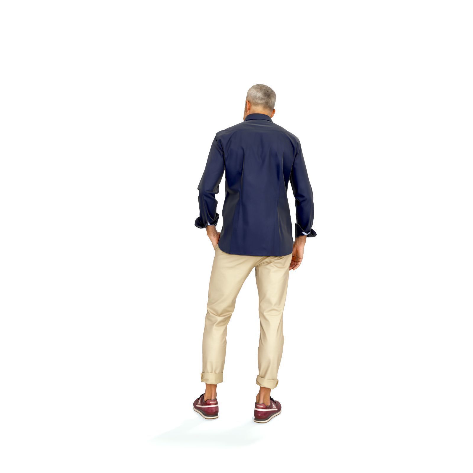 Standing Smiling Casual Man  CMan0337-HD2-O01P01-S 3D Model 3D model_44