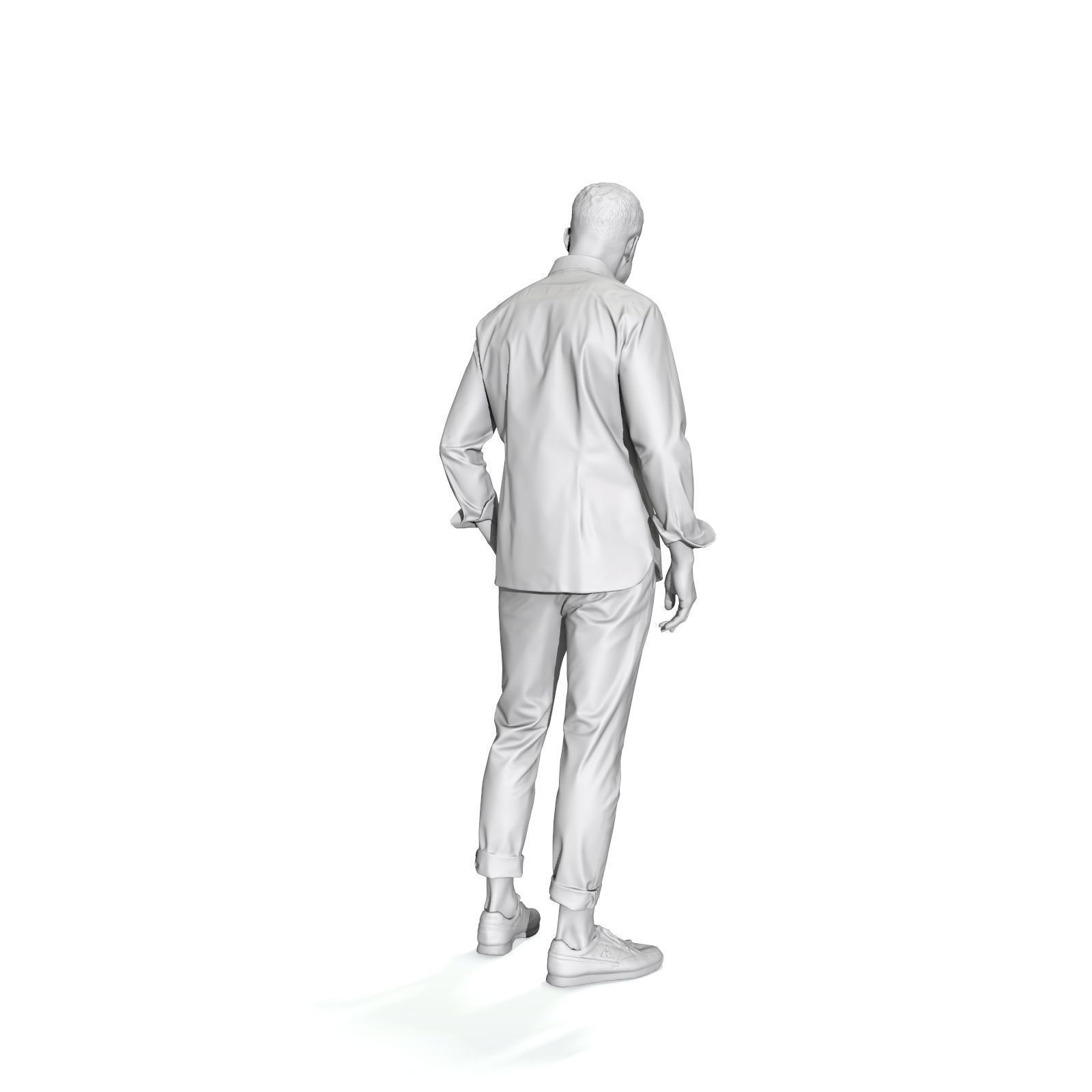 Standing Smiling Casual Man  CMan0337-HD2-O01P01-S 3D Model 3D model_65