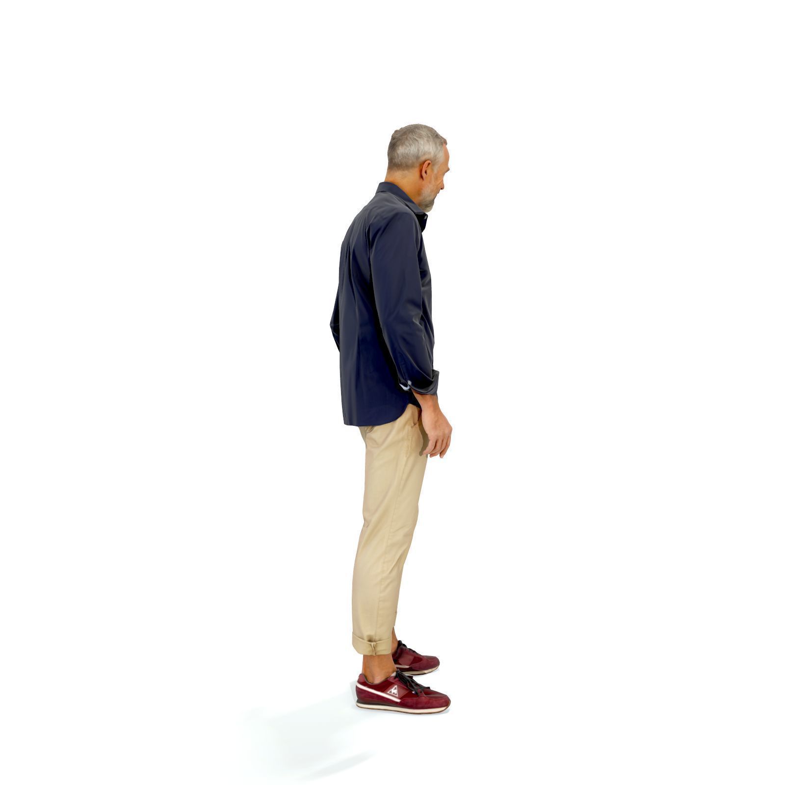 Standing Smiling Casual Man  CMan0337-HD2-O01P01-S 3D Model 3D model_55