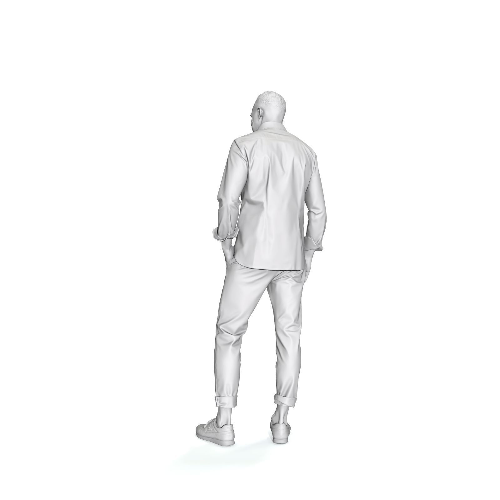 Standing Smiling Casual Man  CMan0337-HD2-O01P01-S 3D Model 3D model_19