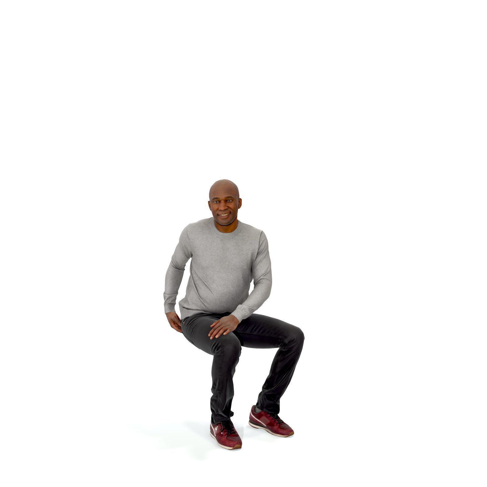 Sitting Smiling Man with Grey Sweater CMan0335-HD2-O01P01-S 3D model_61