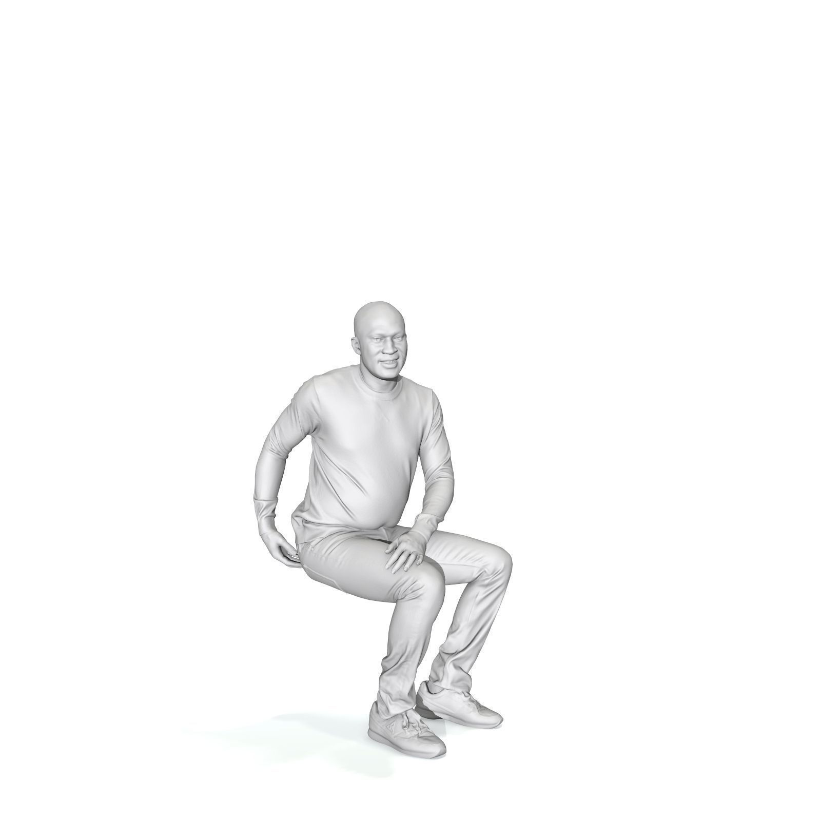 Sitting Smiling Man with Grey Sweater CMan0335-HD2-O01P01-S 3D model_39