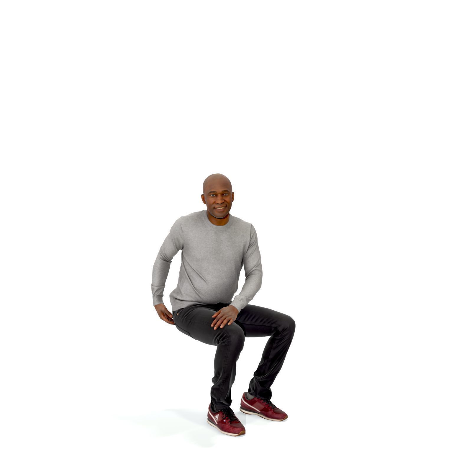 Sitting Smiling Man with Grey Sweater CMan0335-HD2-O01P01-S 3D model_40