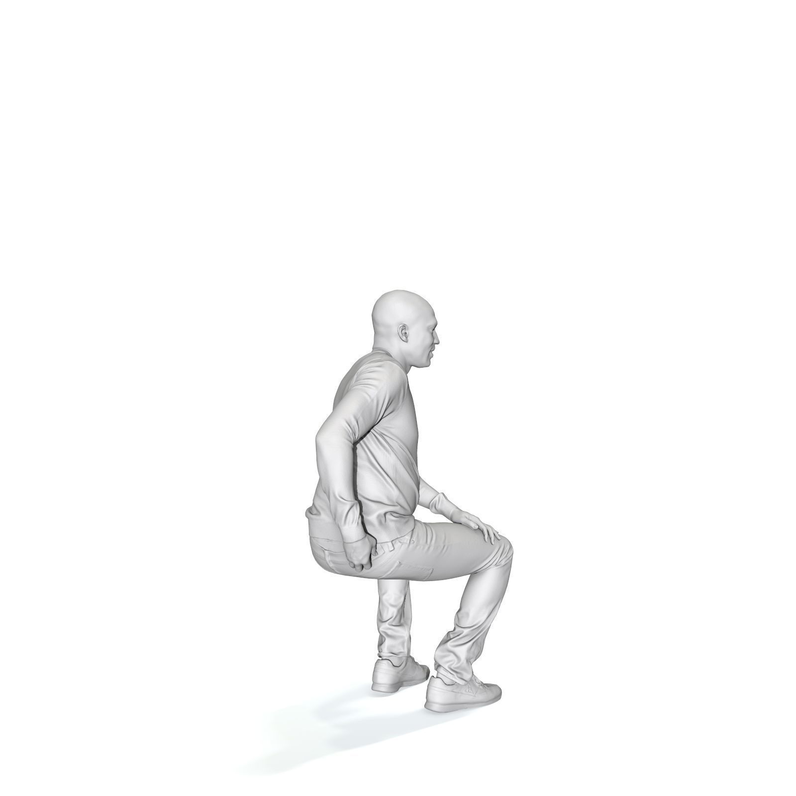 Sitting Smiling Man with Grey Sweater CMan0335-HD2-O01P01-S 3D model_60