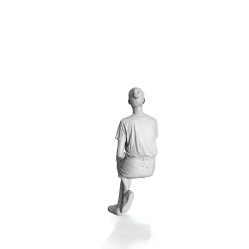 Cross-Legged Sitting Teenage Girl CGirl0302-HD2-O04P01-S