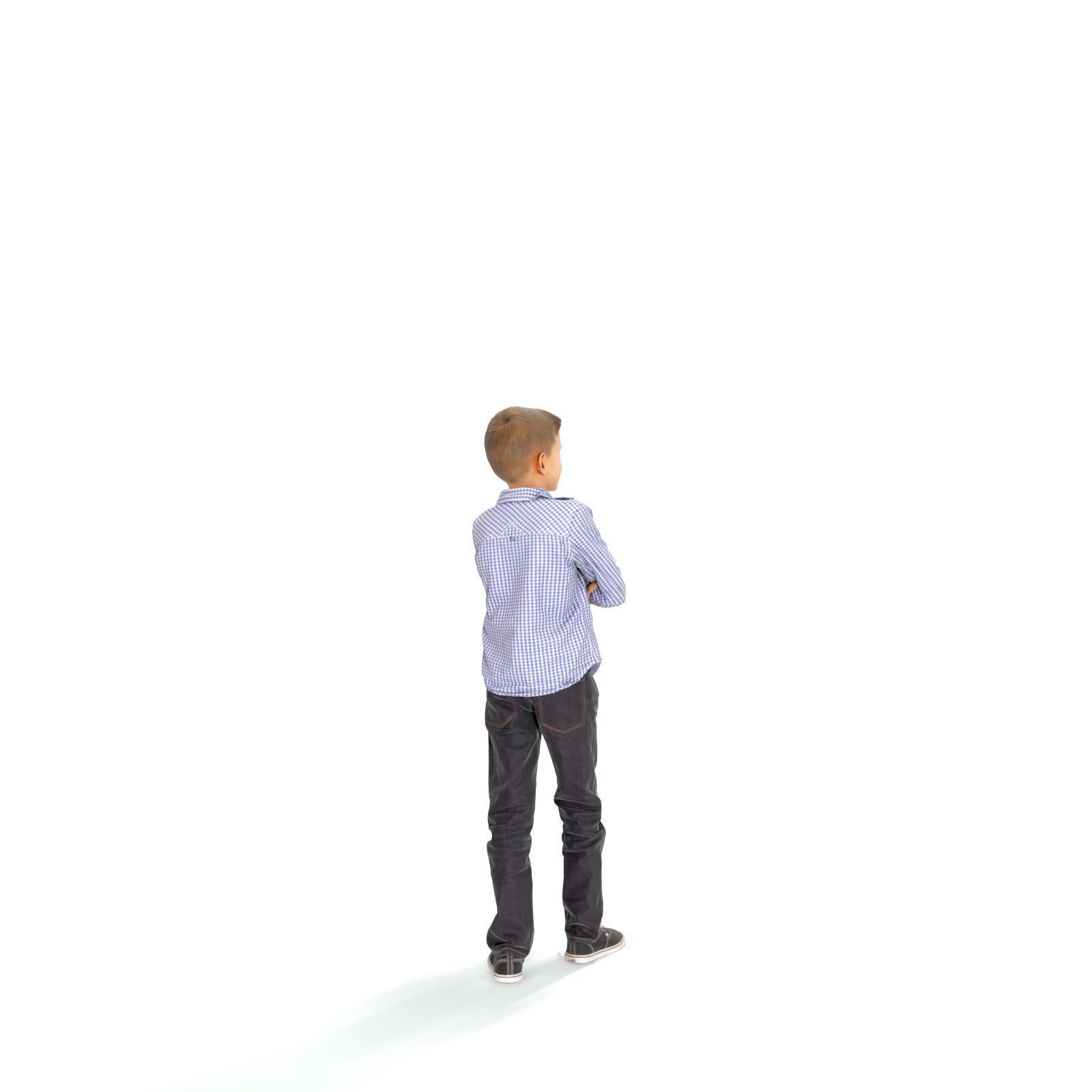  Standing Smiling Boy with a Shirt CBoy0301-HD2-O05P01-S 3D model_43