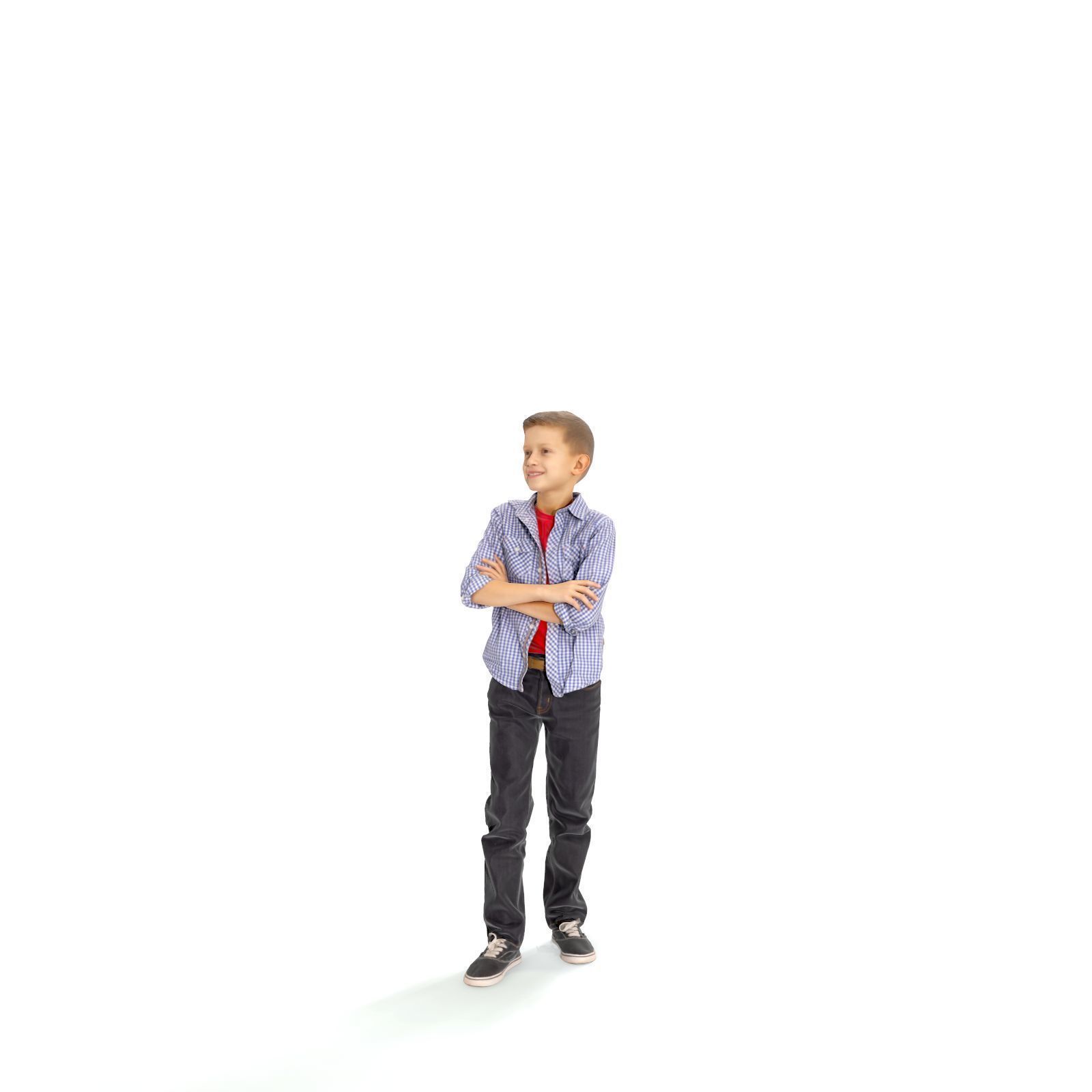  Standing Smiling Boy with a Shirt CBoy0301-HD2-O05P01-S 3D model_72