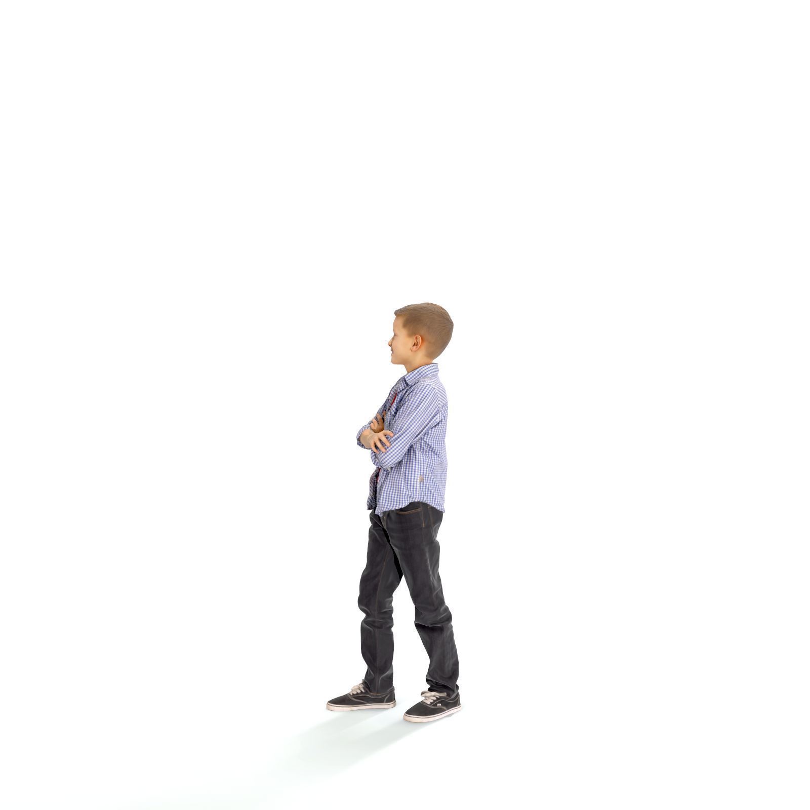 Standing Smiling Boy with a Shirt CBoy0301-HD2-O05P01-S 3D model_17